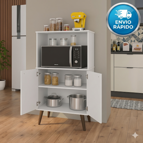 Paneleiro Torre Quente Para Microondas e Forno 2 Portas Armário De Cozinha- Lisboa em Oferta na Shopee
