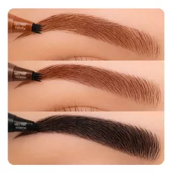Caneta de Sobrancelha À Prova D 'água fio a fio Microblading/barba no estilo 4 pontas Febella Makeup
