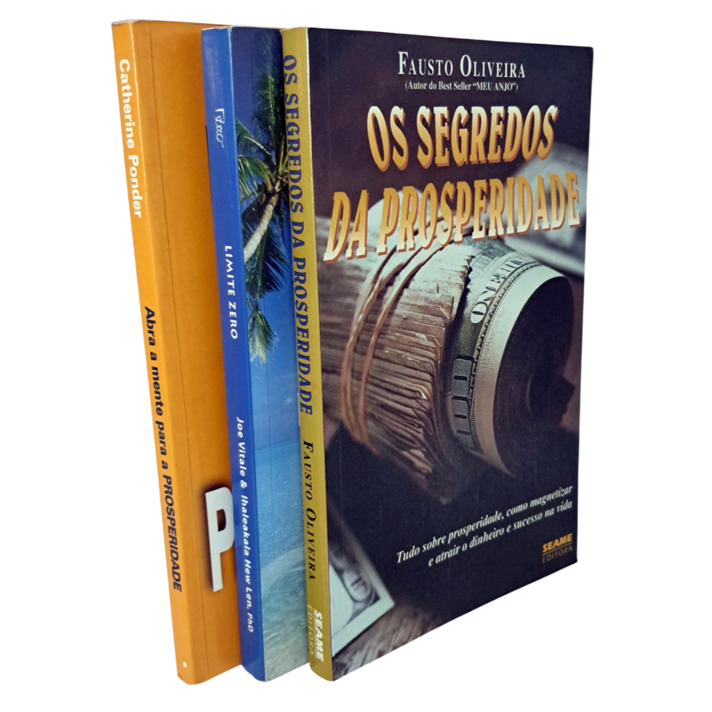 Kit 3 Livros Limite Zero O Sistema Havaiano + Abra A Mente Para A Prosperidade + Os Segredos da Prosperidade