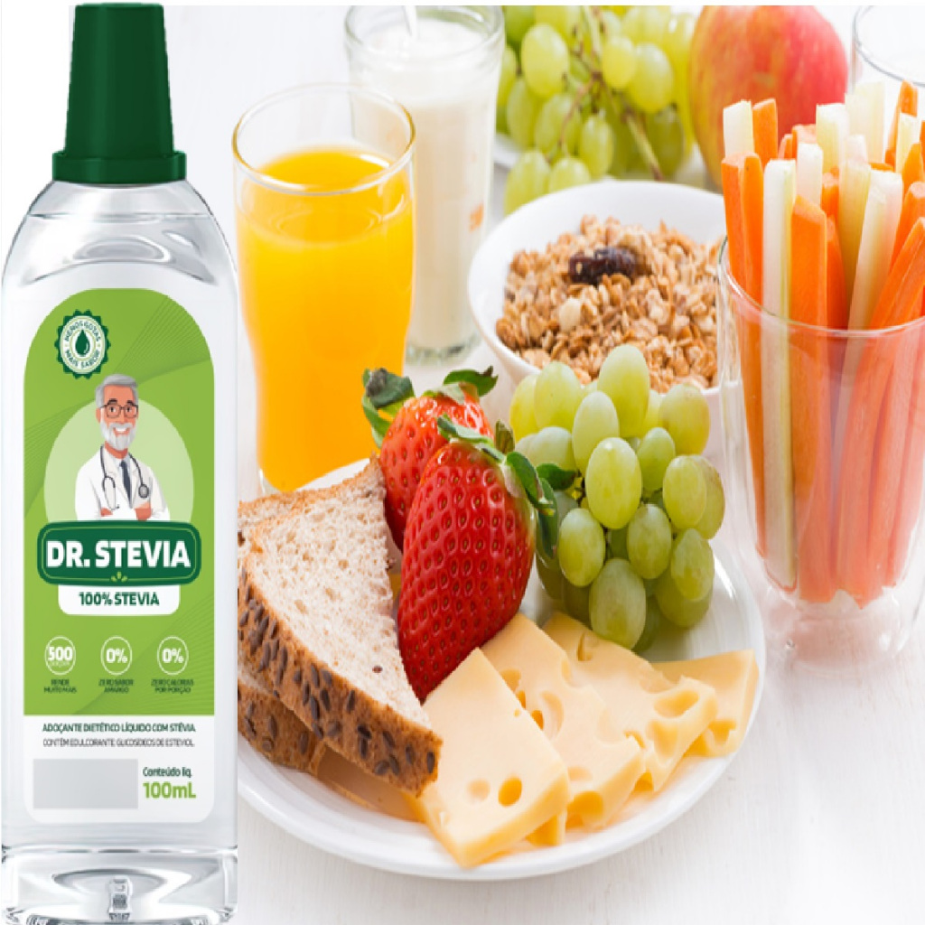 Adoçante Stevia Estevia 100% Natural 100ml Sem Gluten Vegano e Não Amarga