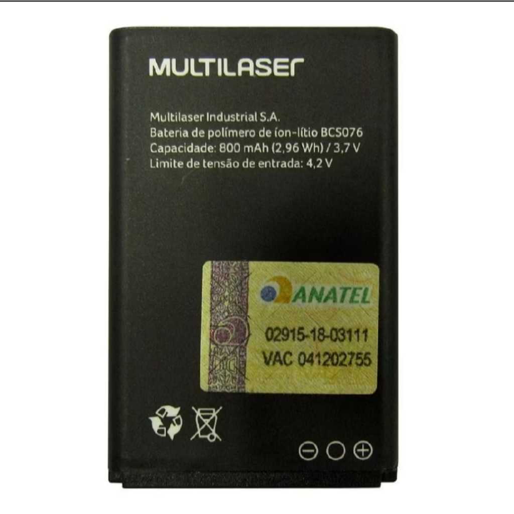 Bateria Bcs076 PARA MULTILASER FEATURE PHONE UP PLAY NOVA COM GARANTIA