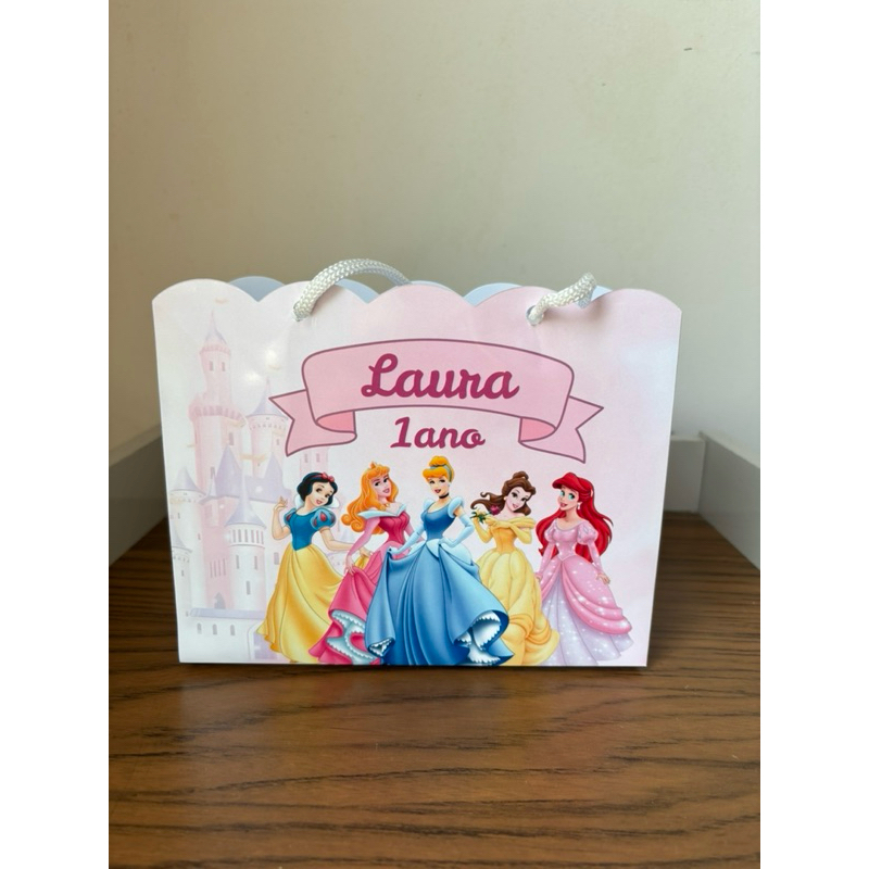 Sacola personalizada Princesas - PEGUE E MONTE - Sacolinha personalizada para festa.