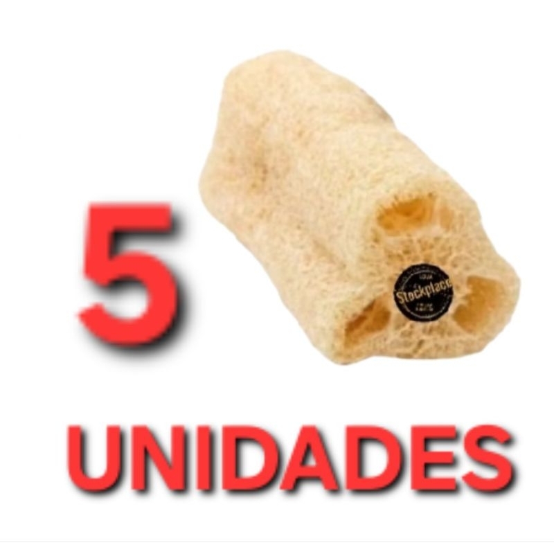 Esponja Vegetal Bucha Natural 100% Ecológica - Kit C/ 05 Á 24 Unidades