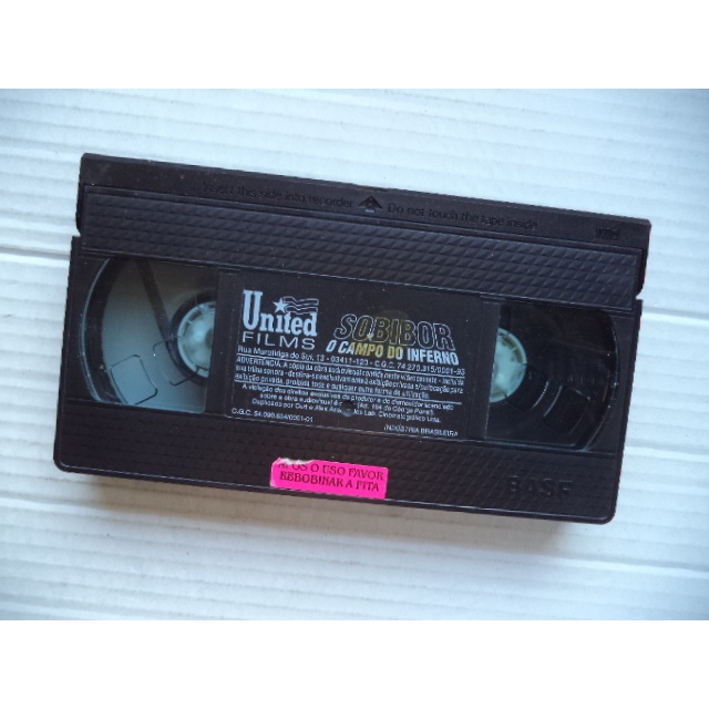 Fita Vhs SOBIBOR o campo do inferno Original Legendado ( somente a fita ) ler descrição anuncio