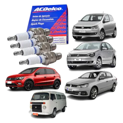 Jogo de Velas Acdelco Vw Gol/Polo/Fox Voyage 1.0 1.6 BKR7ESB 19347297 Jogo