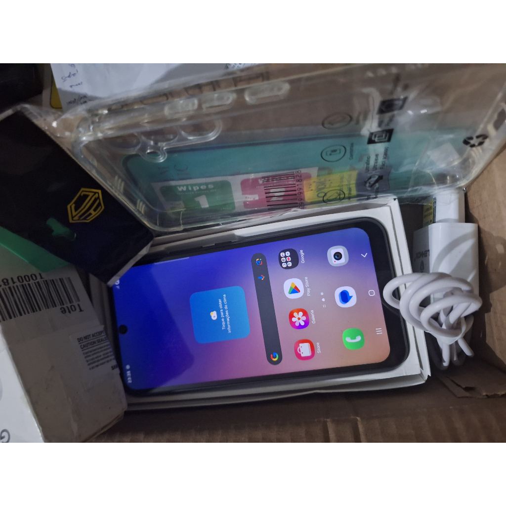 CELULAR SMARTFONE SAMSUNG GALAXY A54 128GB 8GB RAM COM ACESSÓRIOS + CAPA PROTETORA E PELÍCULA 9D