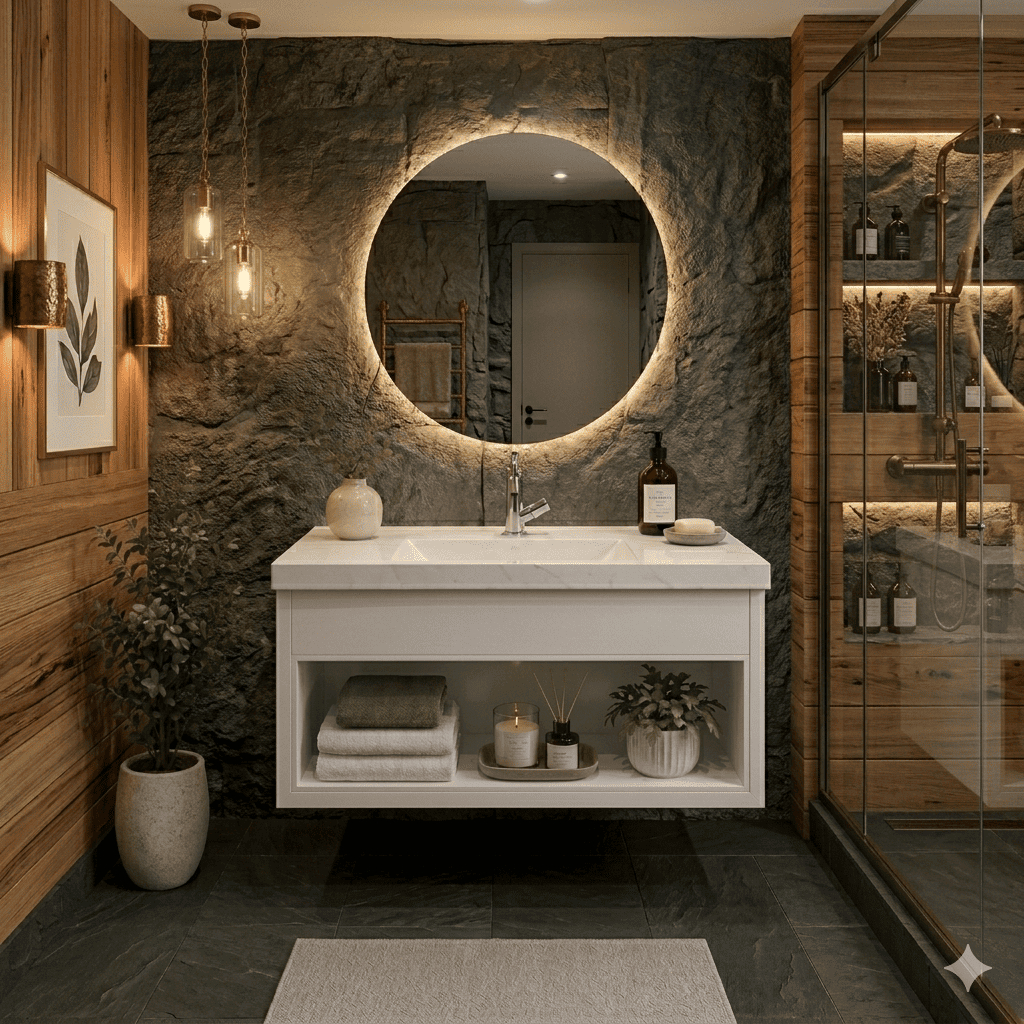 Armário de Banheiro Gabinete Com Pia Lavabo Premium Apartamento Casa Toalete Slim