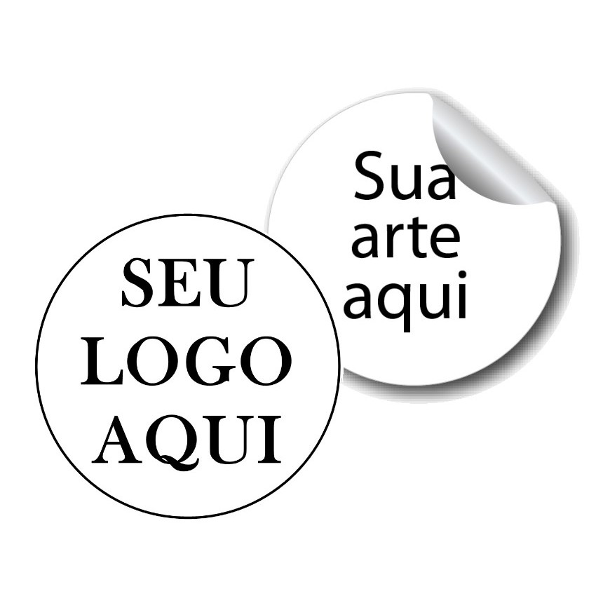 Adesivos 10x10 cm Personalizados -Seu logo- Sua arte- Redondo-Rótulos-Chá de Bebê, Aniversário, Chá Revelação