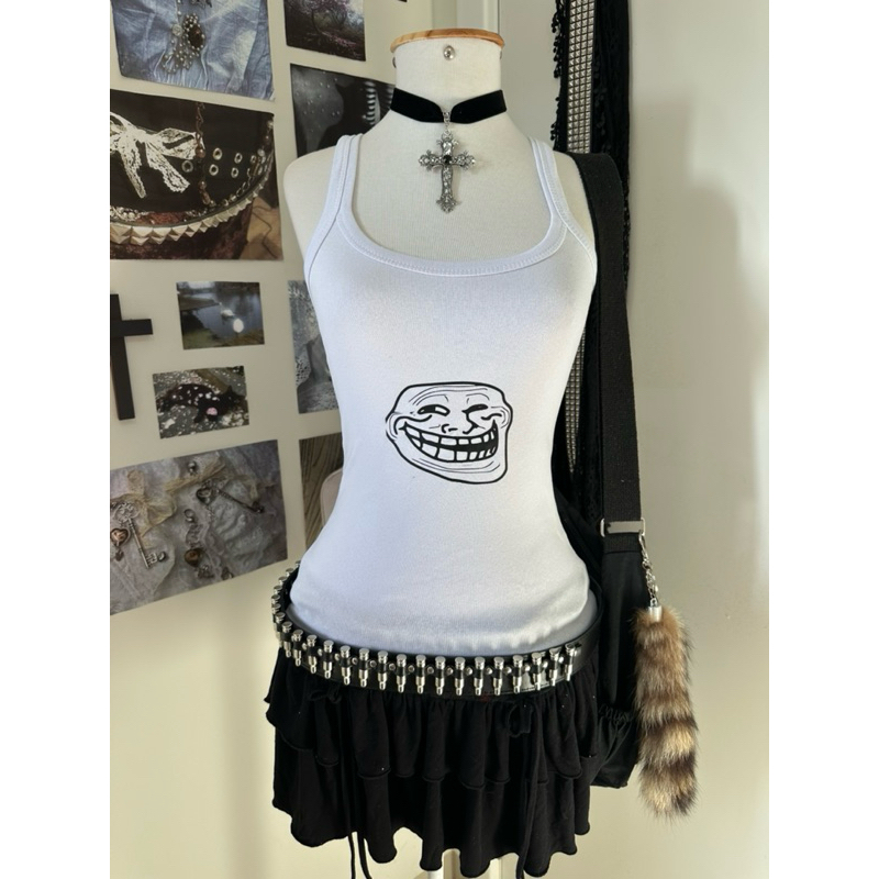 Regata Troll Face | Y2k, Goth Clothing, Punk, Alternative, Affliction Style