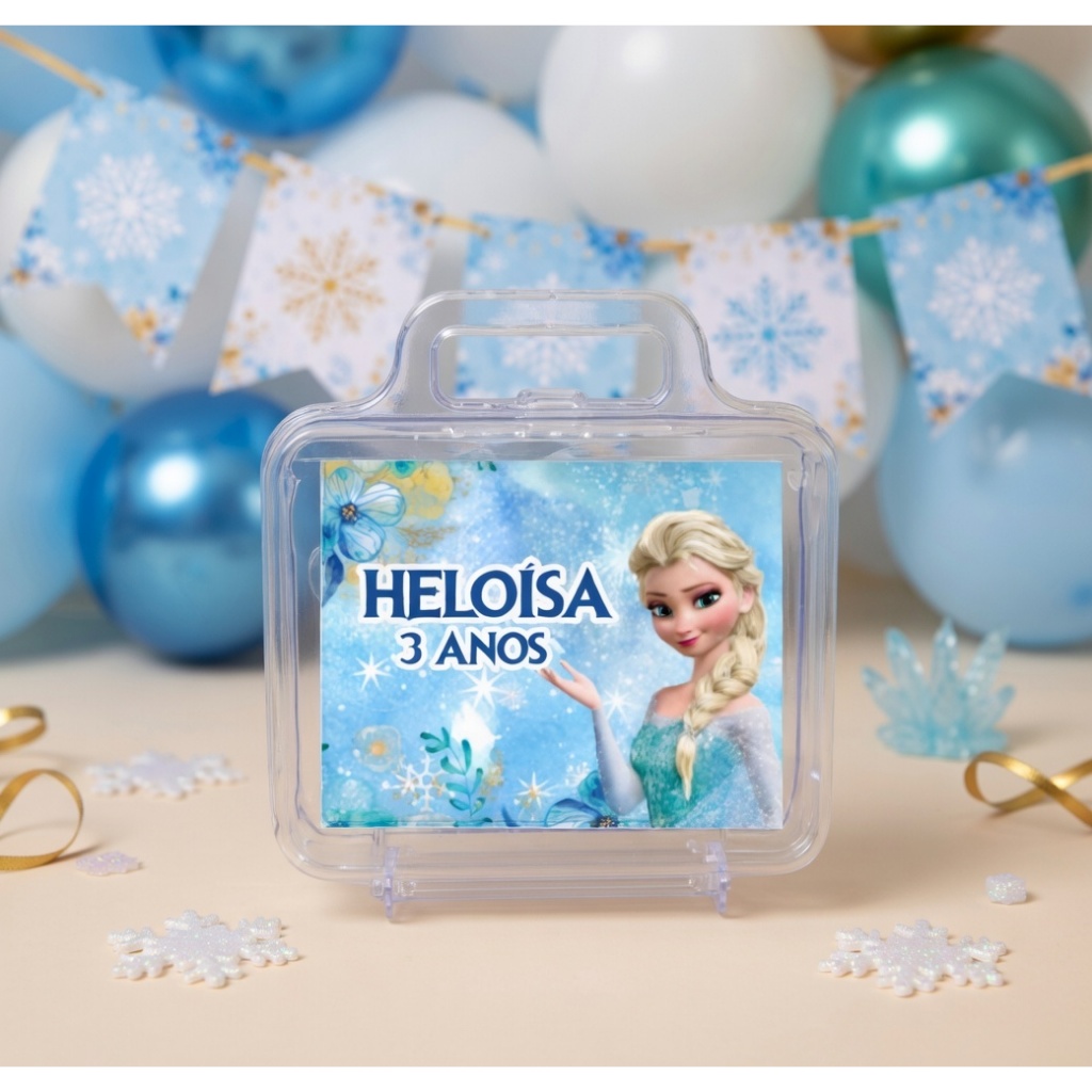 Adesivo Personalizado para Maletinha Frozen - Adesivo Adesivo  Frozen