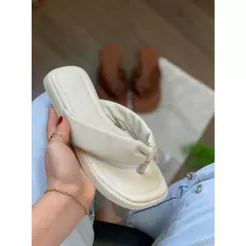 Chinelo Tira Fofa Confortavel Chic Rasteira Macia Dia a Dia