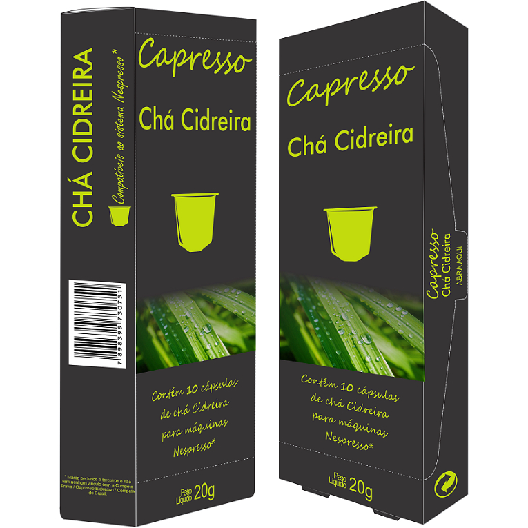 Capresso Chá Cidreira 10 Unidades Compativeis Com Nespresso