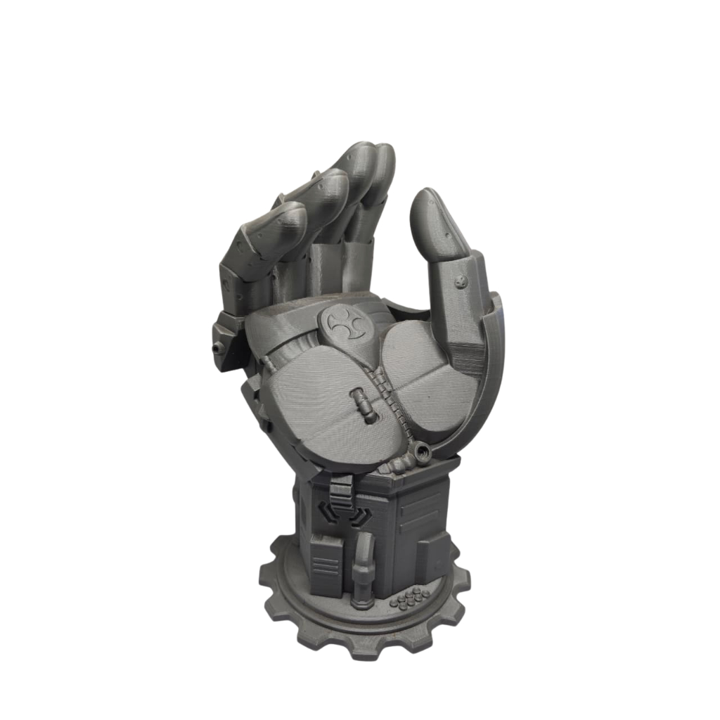 Suporte para Controle Gamer Mão Mecânica Articulada Design Robótico Base Estável