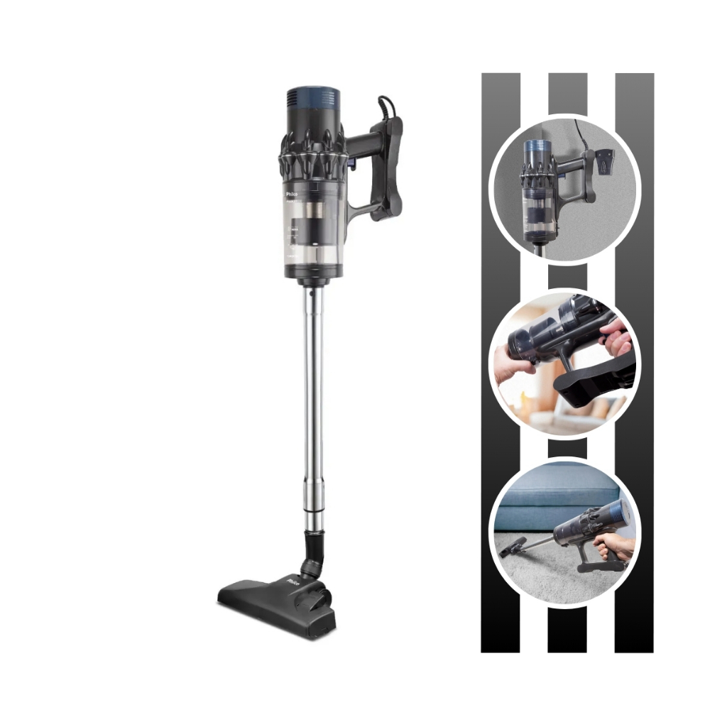 Aspirador de Pó 2 em 1 Deep Cleaning PAS31 Com Potência de 1600W Philco