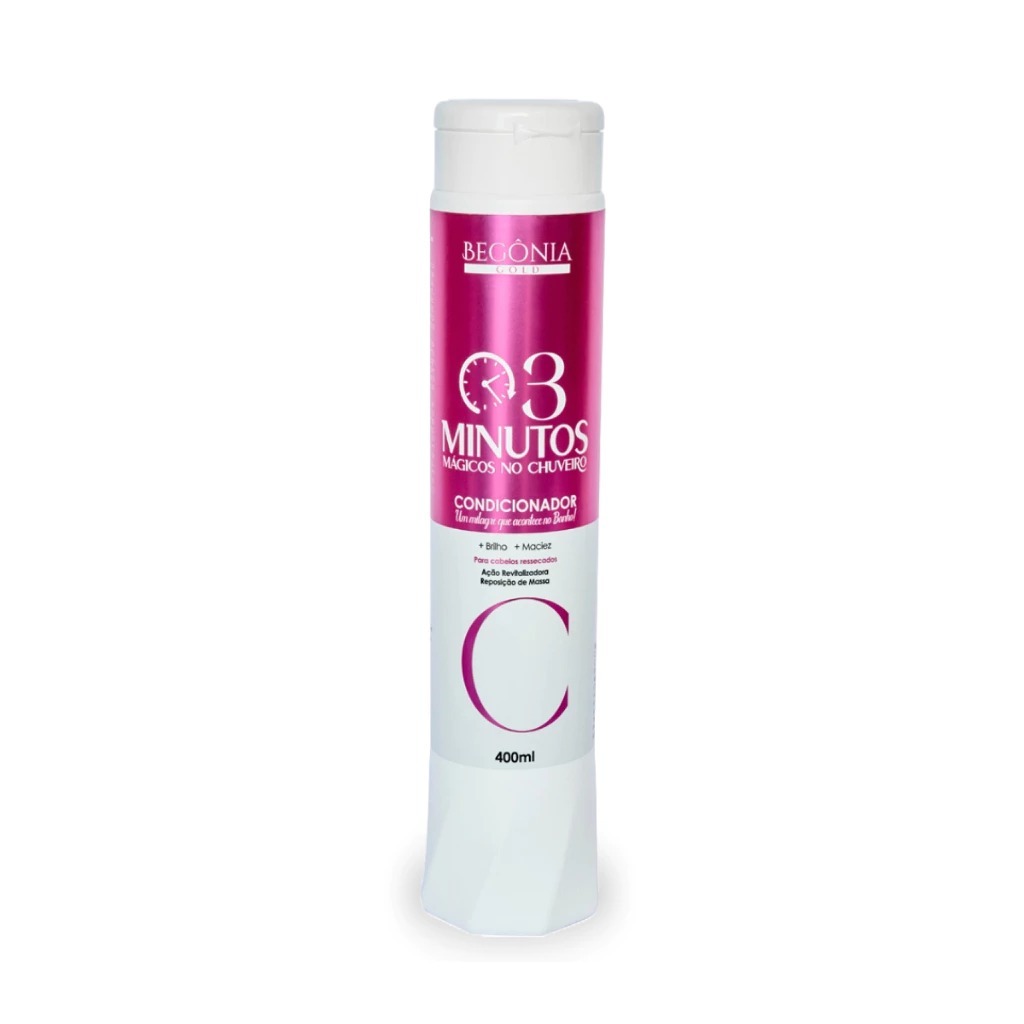 Condicionador 3 Minutos Mágicos 400ml Begônia Cosméticos