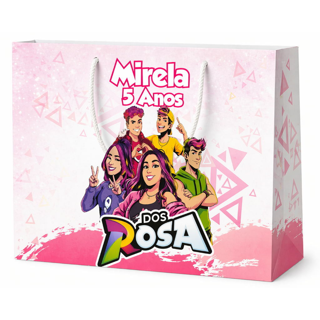 10 15 20 ou 30 Sacolinha Qualquer Tema Sacola Surpresa Lembrancinhas Personalizadas Com Nome e Idade