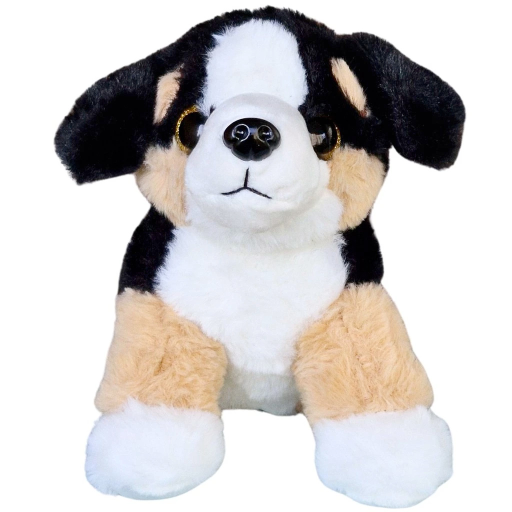 Boneco Cachorro Cachorrinho Cão de Pelúcia Husky Pug Bernese Dalmata Pastor Alemão Filhote 20cm