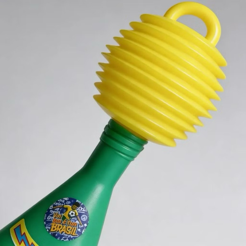 Buzina Super Som | Brasil | 24x7cm | Verde E Amarelo | Corneta, Vuvuzela, Apito, Buzina, Copa Do Mundo, Bandeira, Seleçã