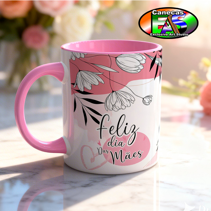 Mãe sem você o mundo não seria tão colorido (mod-02) Caneca Personalizada