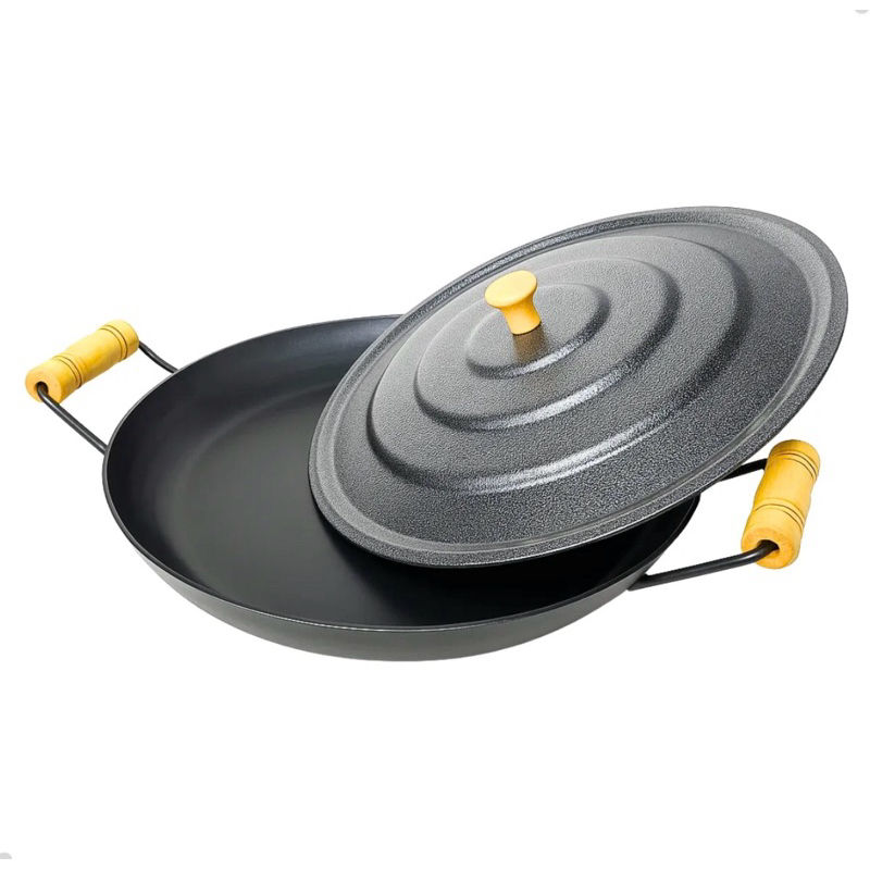 Disco Arado 70cmChapa Paelleira Com Borda Alta 5cm Com Tampa