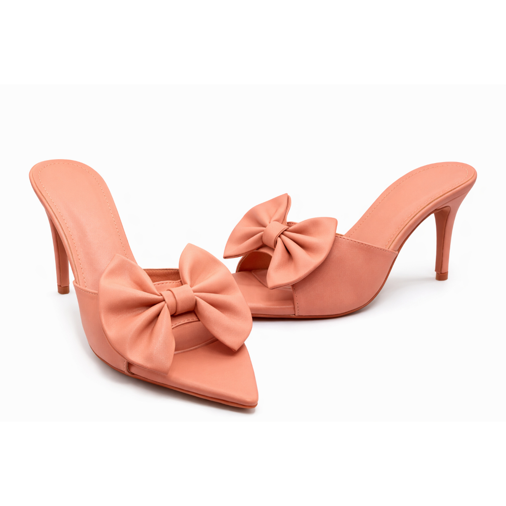 Sandália Feminina Tamanco Tendência com Laço Elegante Confortável Estilosa Moda 2026 MV Shoes