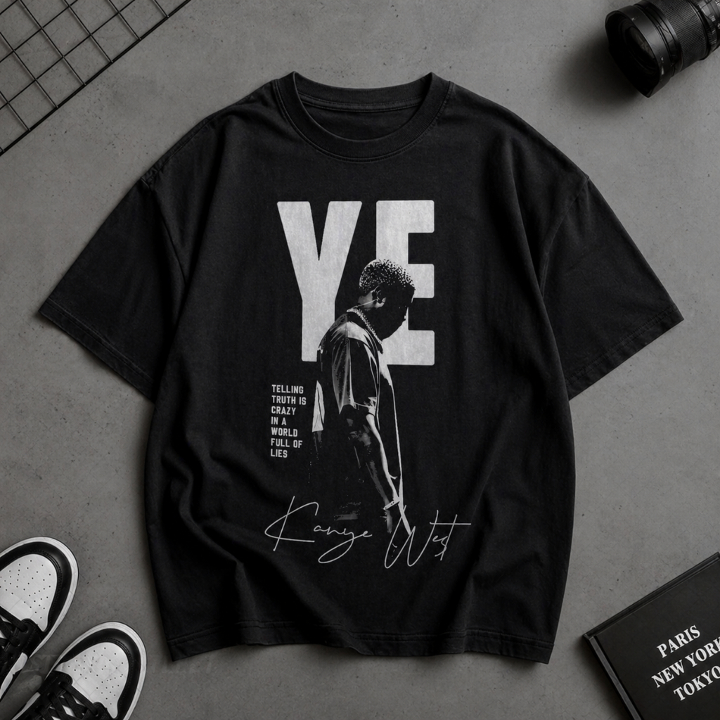Camiseta T-Shirt Unissex Algodão Kanye West Ye Streetwear
