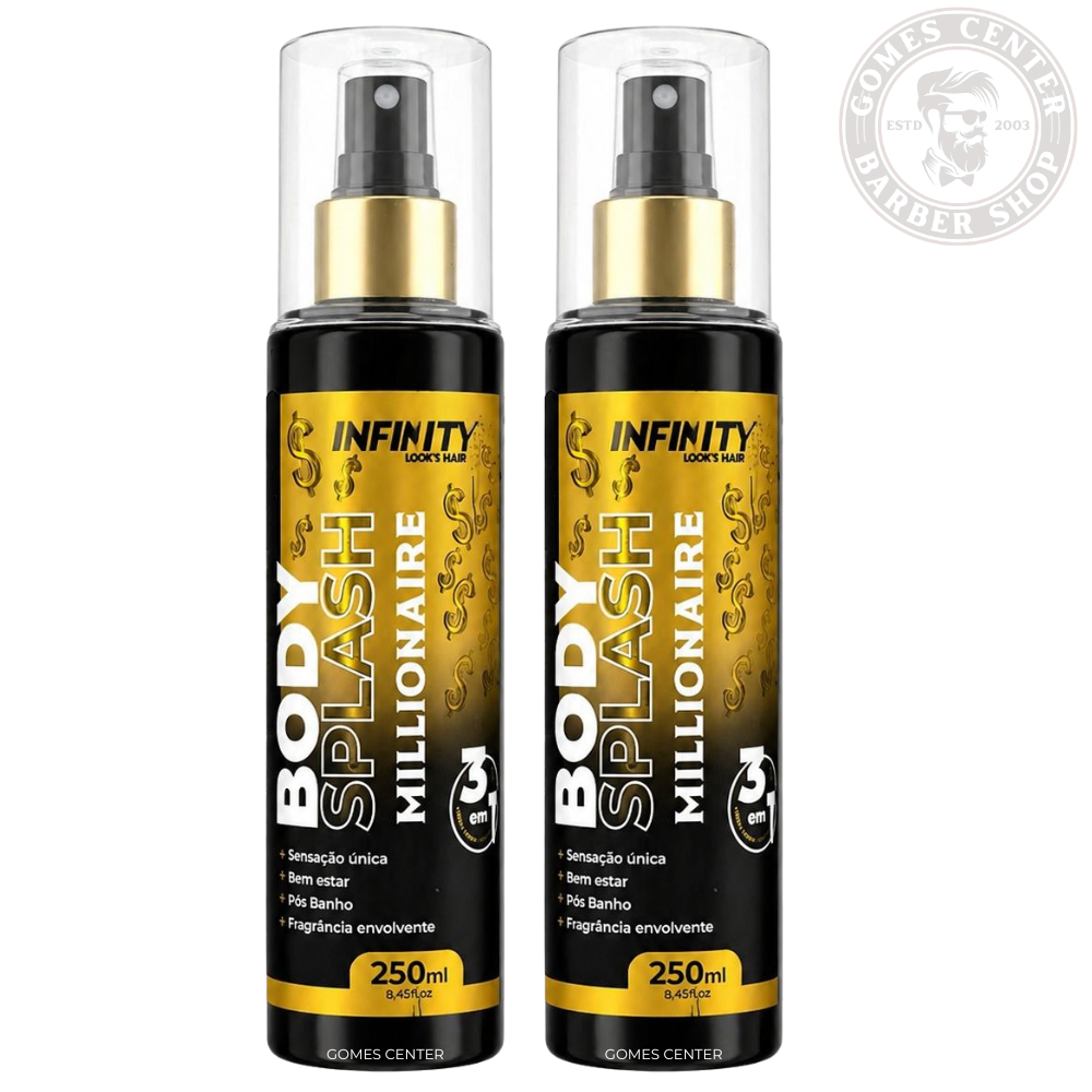 Kit 2x Body Splash Millionaire Infinitty - Sensação Única, Pós Banho, Fragrância Envolvente 200ml