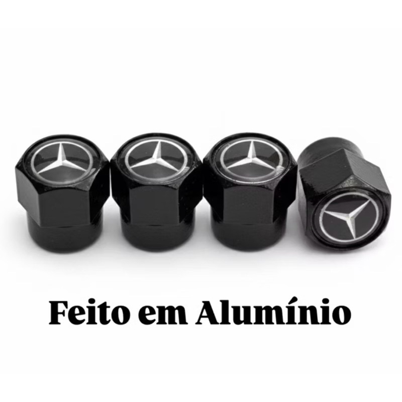 Tampa de Válvula Pneu Roda Bico Pito Biquinho compativel com Mercedes