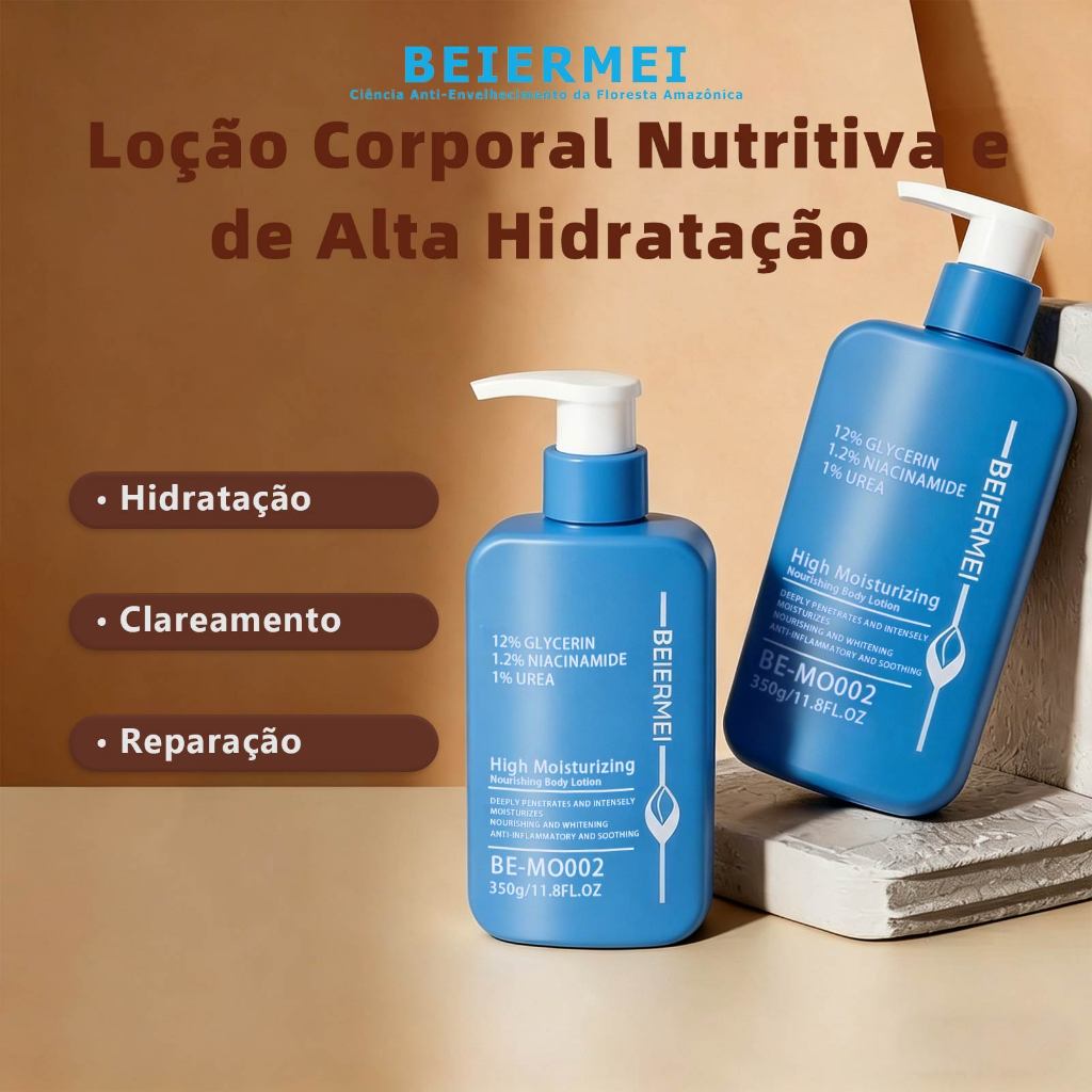 BEIERMEI Loção Hidratante Corporal de longa duração 350ml