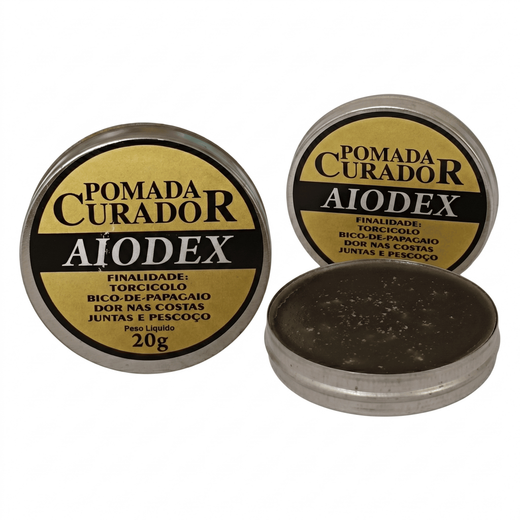 Detalhes do 2 X Pomada Curador Aiodex 20g Para Dores Nas Costas E Pescoço