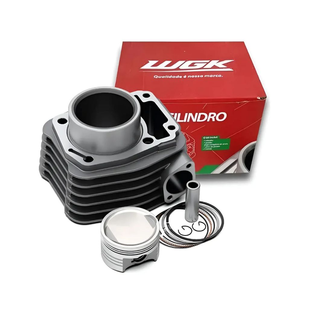 Kit Cilindro Motoe Pistão E Anéis Titan 160 Bros 160 Wgk