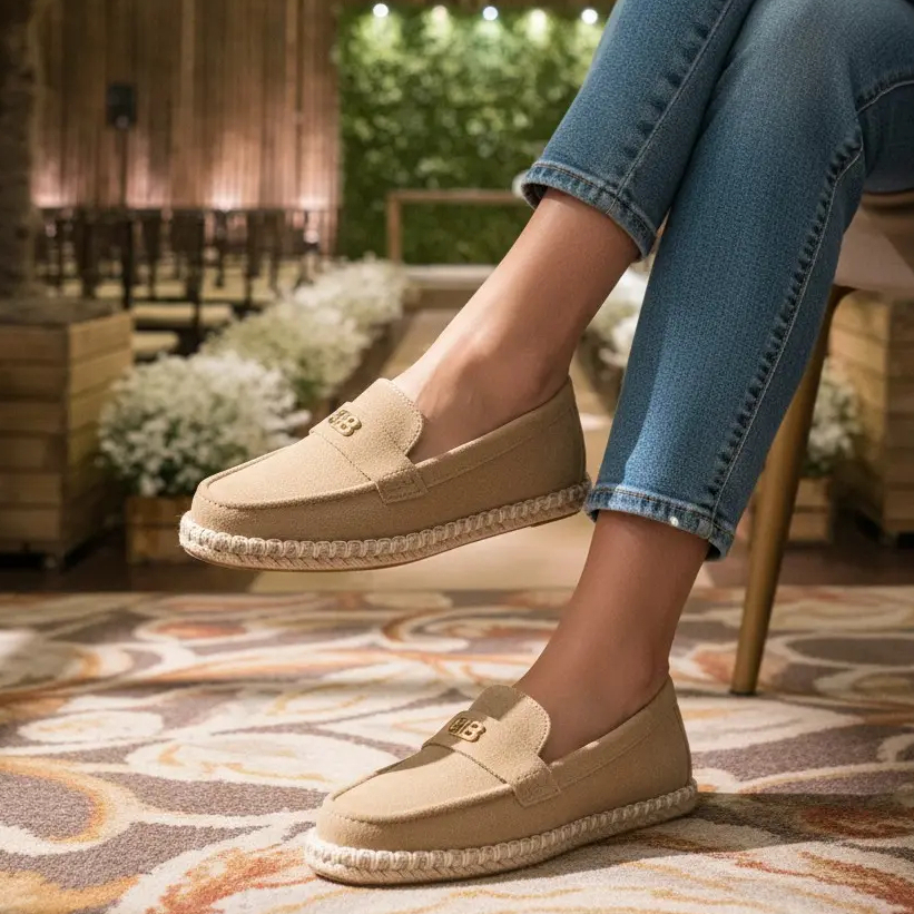 Sapato Bottero 374404 Couro Camurça Mocassim Leve Macio Confortável Dia a Dia Trabalho Casual Passeio Elegante Versátil