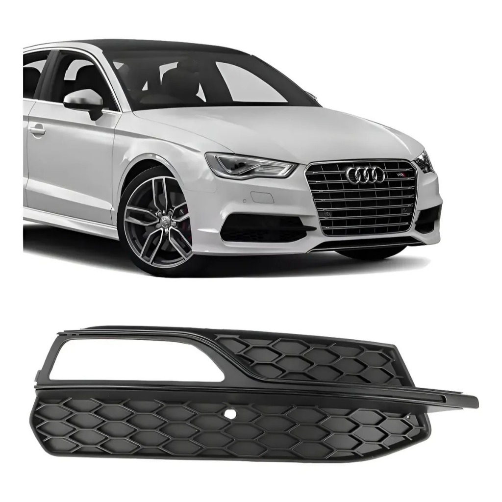 Grade Tela Moldura Farol Milha Audi S3 2013 2014 2015 2016 Direito Passageiro 8V3807682G
