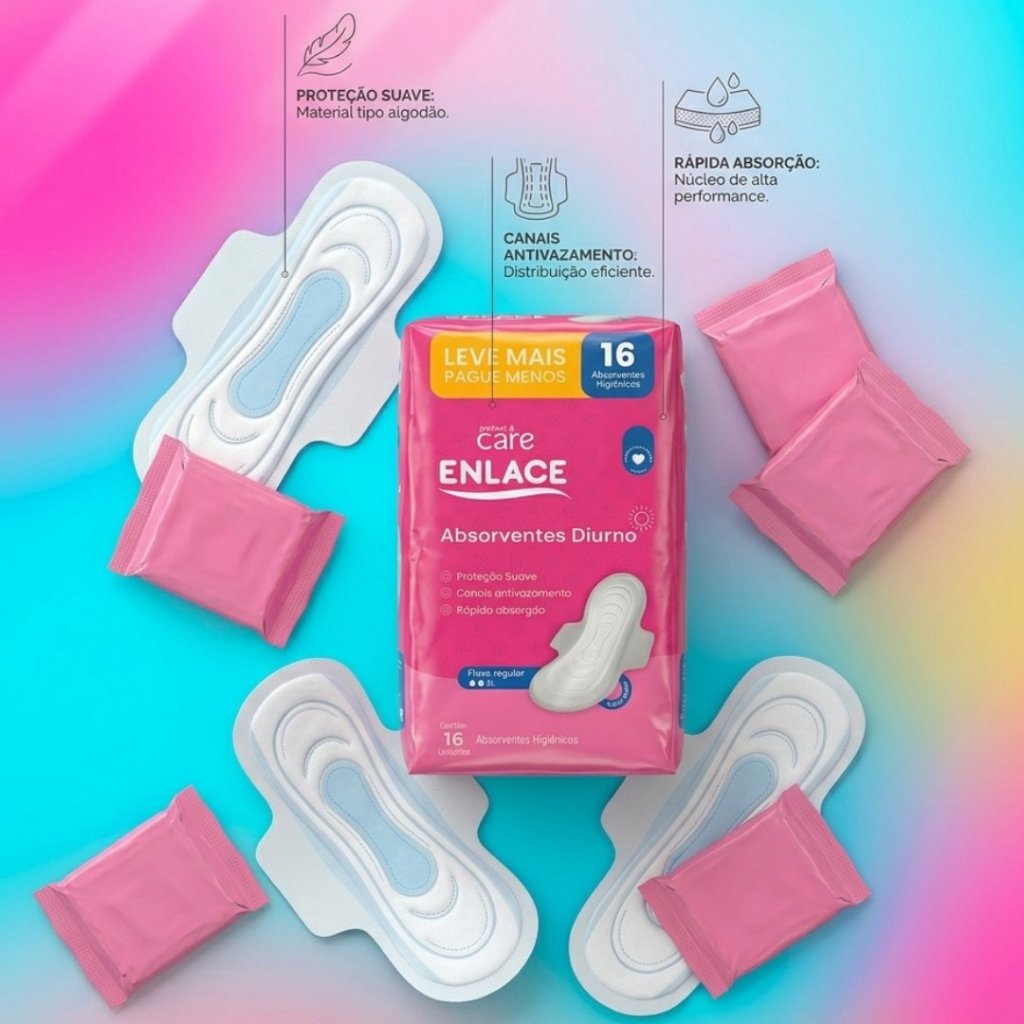 Absorvente Protetor Diário com Abas - Leve 16 Pague 12 | Conforto & Qualidade Premium Sem Fragrância Formato Anatômico