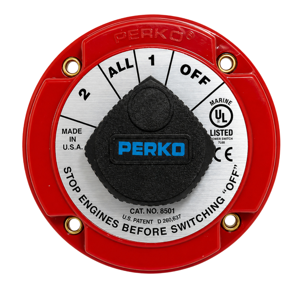 Chave Geral Seletor Perko P/ 2 Bateria 360 Amperes - Barco