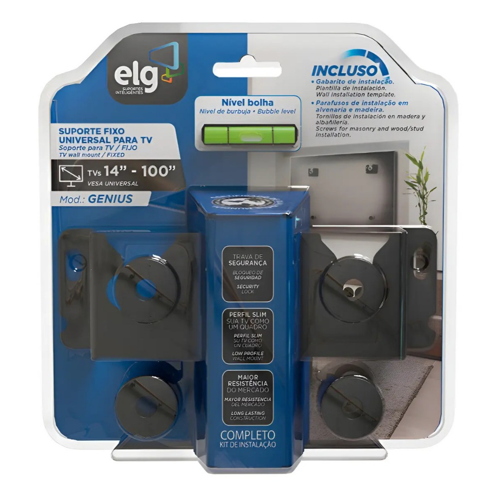 Suporte Fixo Universal Tv 14 A 100 Polegadas Elg Genius