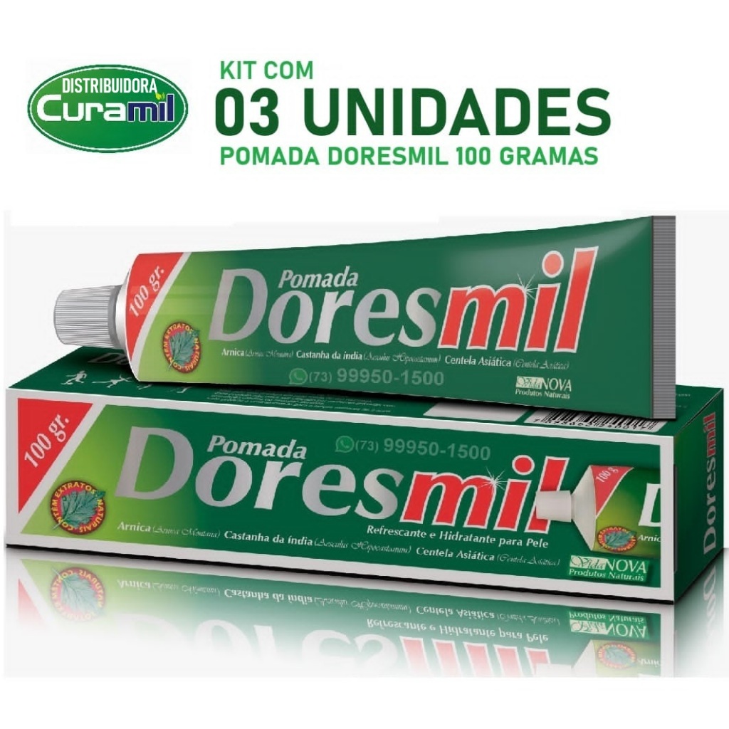 Kit com 03 Pomadas DORESMIL