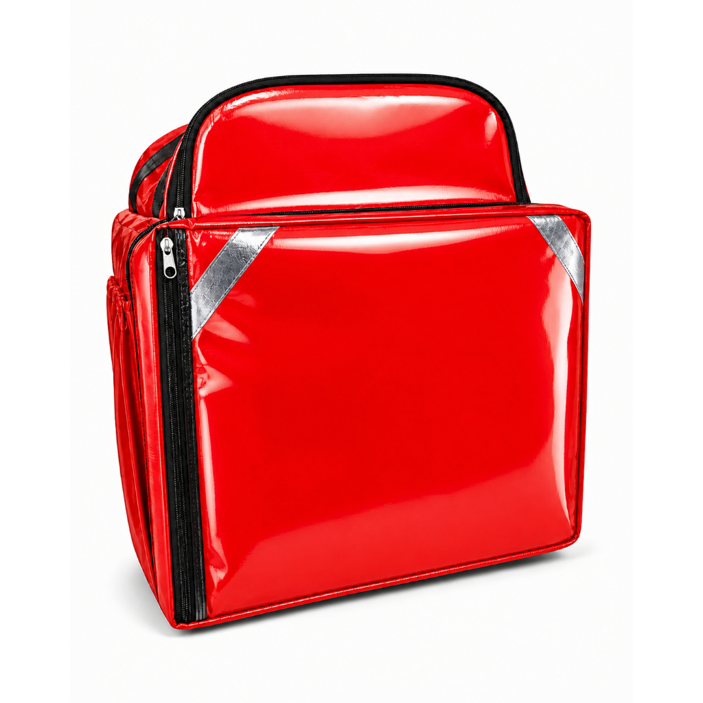 Mochila bag de lona impermeável entregas motoboy não molha