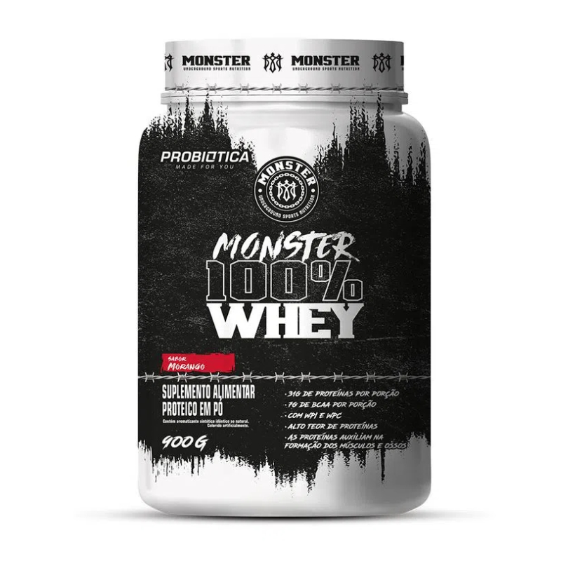 Monster 100% Whey Pote 900g - Probiótica