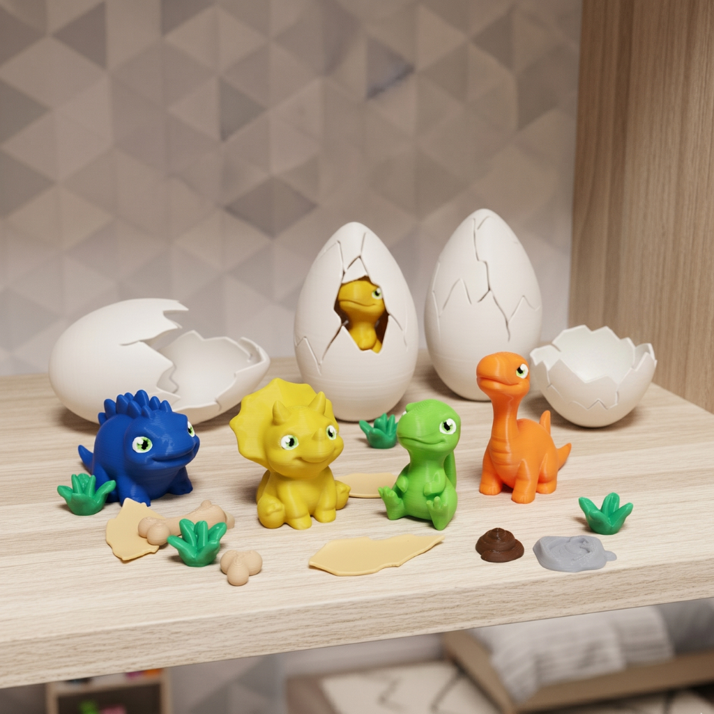 Ovo de Dinossauro Surpresa, Brinde ou Lembrancinha para Aniversário - Colecionável Quebra Ovos Dinossauro