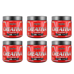 Kit 6x Creatina Hardcore Integral Medica 300g Cada Monohidratada
