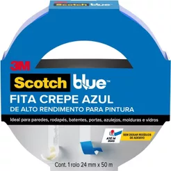 Fita Crepe Blue Tape Profissional 3M 24MM X 50M