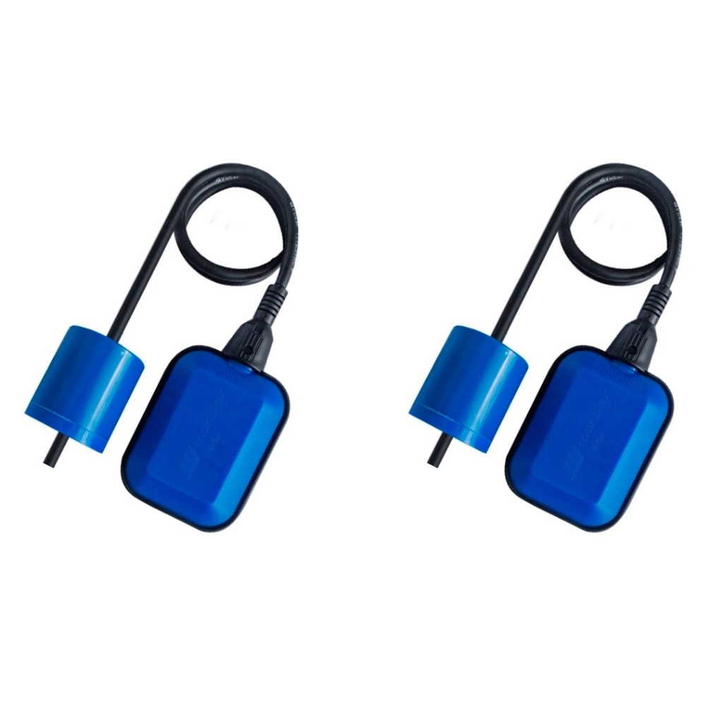 KIT 2 UNID CHAVE BOIA ELETRICA 15AMP CABO 1,20M BIVOLT