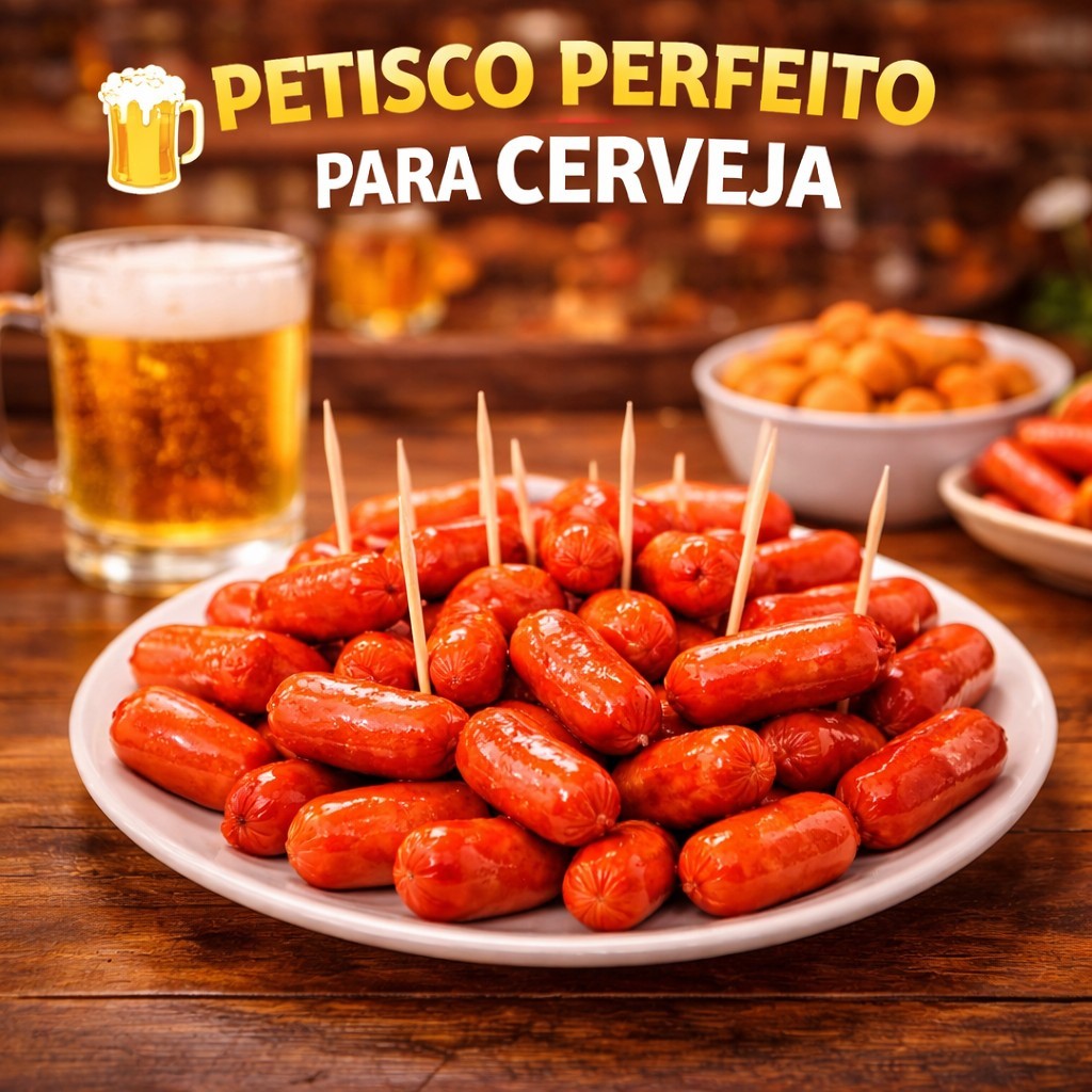 Kit Econômico Salsicha Xavier 2,32kg Em Conserva 2 ou 3 Potes Petisco Cerveja Bar Festa Aperitivo Churrasco — imagem 2 de 2