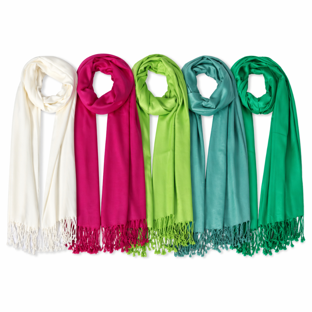 Cachecol Pashmina Grosso 220g para Inverno Quentinho Elegante 5 Cores Presente Produto Original