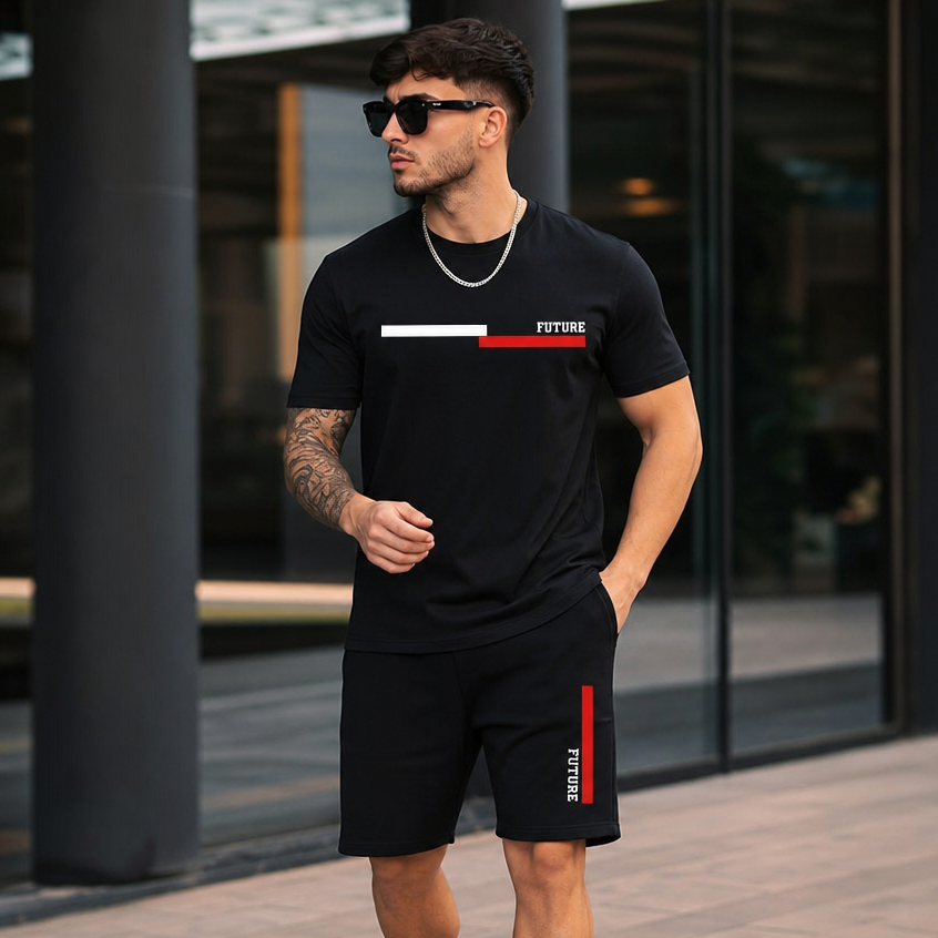 Conjunto masculino camiseta e short camiseta masculina e short masculino 220
