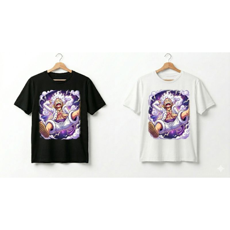 Camiseta Premium Luffy Gear 5 Rei dos Piratas - Estampa Exclusiva Anime One Piece Streetwear Algodão