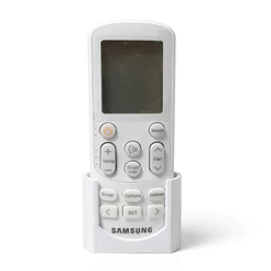 Suporte Base Porta Controle Encaixe Controle Samsung Wind Ar Condicionado Suporte Parede Branco