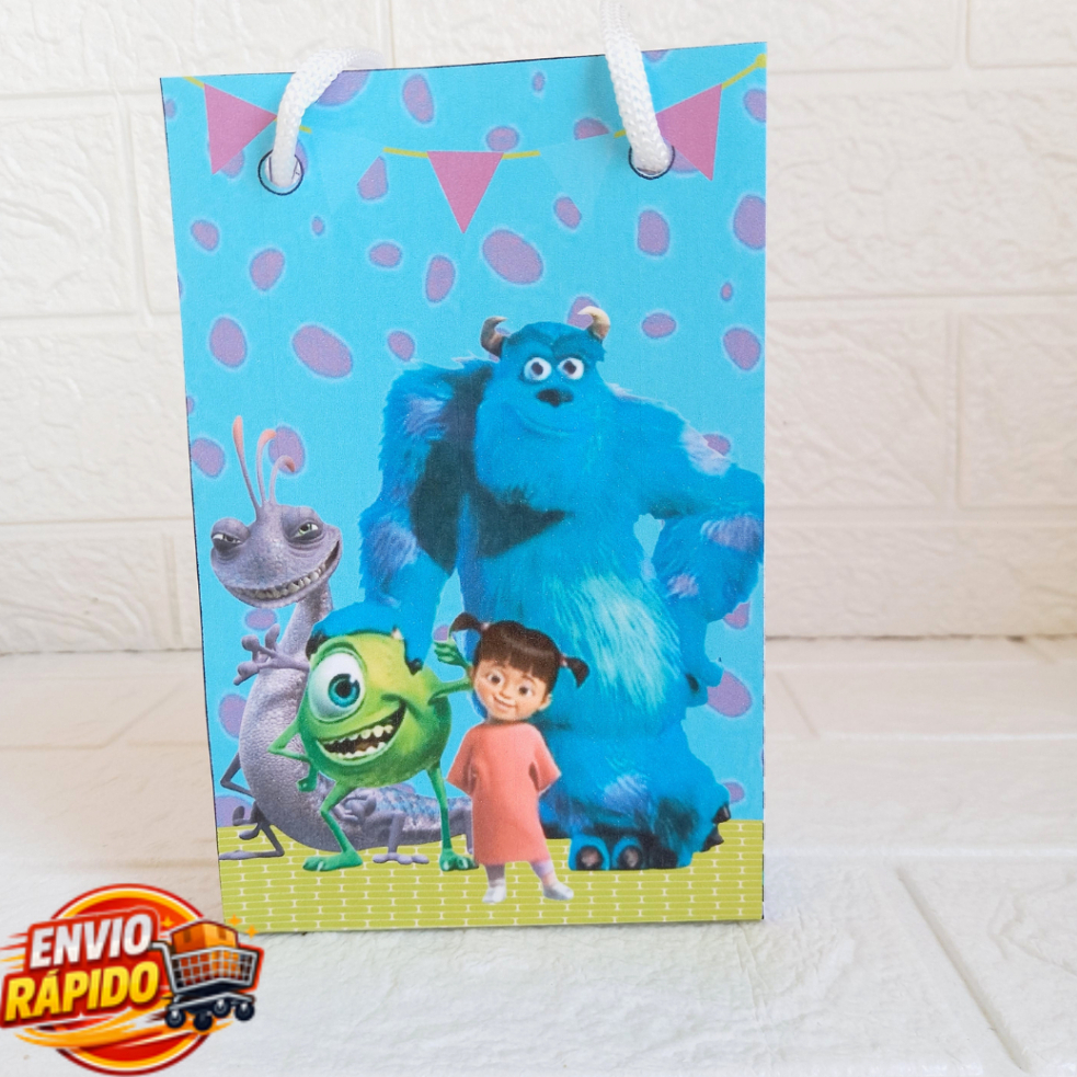 Sacolinha Monstros SA Personalizada| Festa Infantil|Lembrancinhas|Aniversário|mesversário|supresa
