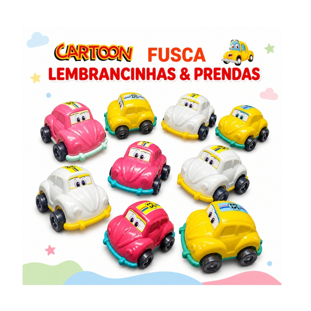 30 Carrinhos Mini Fusca Infantil Lembrancinha Festa aniversario Brinquedo Prendas barato Top